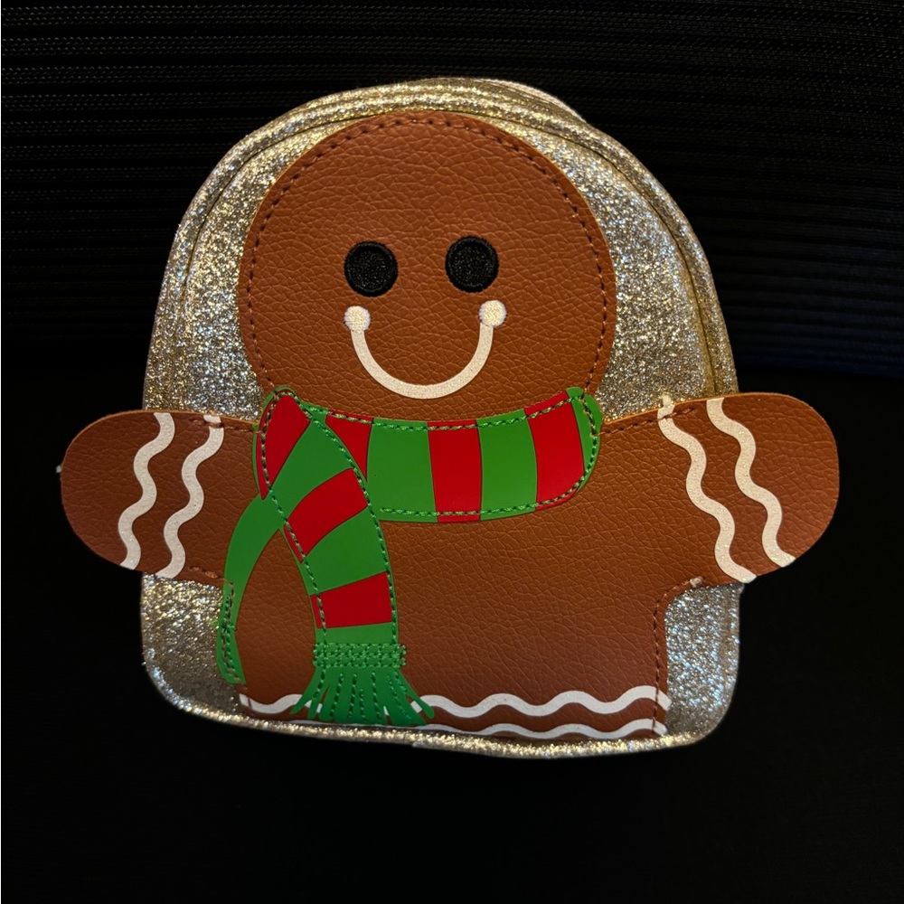 Bath & Body works gingerbread man cosmetic bag NWT